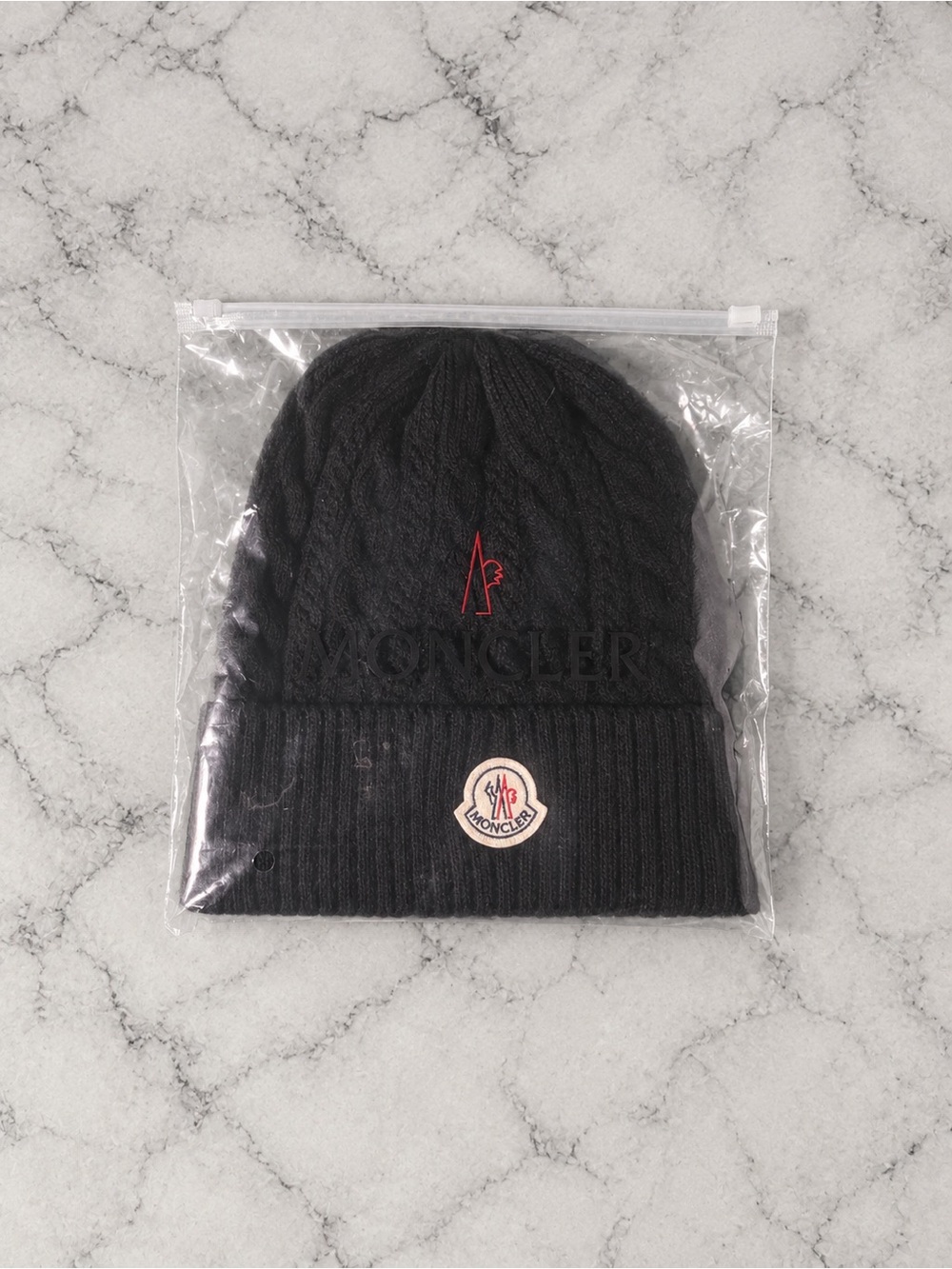Black Moncler Beanie